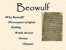 Beowulf Manuscript  c    th century Marine Canvas Miami
