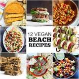 What do vegans eat at the beach?