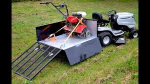 homemade trailer for lawn tractors