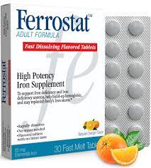 ferrostat 65mg chewable iron supplement