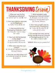 Beer party games and beer party ideas for a theme celebration. Free Thanksgiving Trivia Printable Design Corral