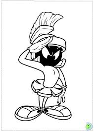 Part of the attack of the 50ft count duckula piece. Marvin The Martian Coloring Page Dinokids Org Marvin The Martian Looney Tunes Characters Coloring Pages