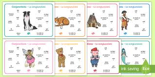 Into the house and out the door (joining phrases). Conjunction Word Mats Italian English Teacher Made