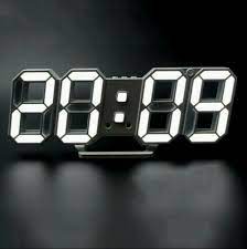 3d Led Digital Wall Clock Modern Alarm