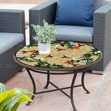 Caramel Hummingbird Mosaic Coffee Table