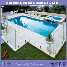 pool fencing glass panel