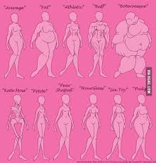 The Female Body Type Chart 9gag