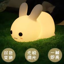 2020 Silicone Jade Rabbit Led Night Light Usb Charging Two Color Dimming Adorkable Rabbit Night Light Childrens Night Nursery Light From Apworld 22 63 Dhgate Com