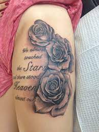 No matter to which religion you belong you should get its symbol inked on your body along with the name of the deceased. Best Rose Tattoo Ever Memorial Tattoo Love You Grandma Rose Tattoos Tattoos For Women Rose Hand Tattoo
