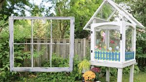 build a mini greenhouse from old windows