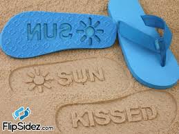 Personalized Sand Imprint Sandals Design Your Own Beach Pair Check Size Chart See 3rd Product Photo