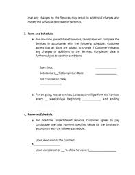 Landscaping Contract Free Download Docsketch