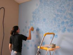 Sponge Painting Walls Wall Paint Patterns