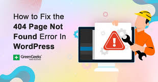 404 page not found error in wordpress