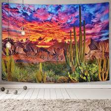 Desert Sunset Tapestry Wall Hanging