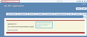custom error page in asp net mvc