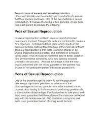 Pros And Cons Of Asexual And Sexual Reproduction