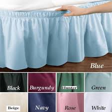 15 colors hotel elastic bed skirt solid