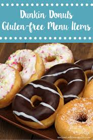 dunkin donuts gluten free menu items