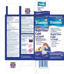 triaminic childrens night time cold and