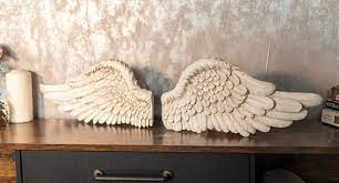 Large Vintage Angel Wings Ornament