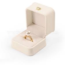 pu leather ring jewelry box