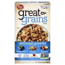 great grains cereal blueberry morning