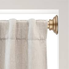 snug set ultra strong secure hold tension gold window curtain rod easy mount 2 silicone never slip pads durable steel construction 7 8
