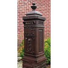 Victorian Pedestal Mounted Mailbox