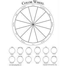 free color wheel worksheet