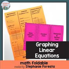 Graphing Linear Equations Foldable