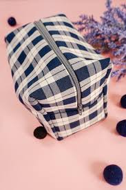 free box zipper pouch sewing pattern