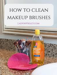 how to clean makeup brushes lady in