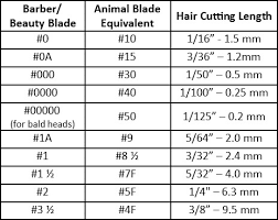 Andis Clipper Blade Conversion Chart Best Picture Of Chart