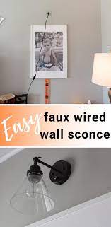 Easy Plug In Wall Sconce Diy To