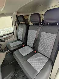 Seat Covers For Bus Gray Quilted