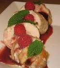 boursin stuffed chicken breasts with raspberry sauce
