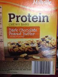 millville protein chewy bars dark