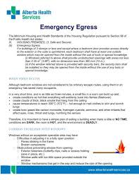 Emergency Egress A Amp P Pub Read