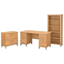 Make our address your address. Bush Furniture Somerset 60w Office Desk With Lateral File Cabinet And Staples Ca