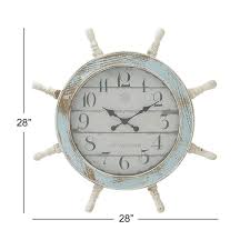 Nautical Wood Anchor Wall Clock