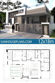 See more ideas about one floor house plans, house plans, house interior. Home Design 40x60f With 4 Bedrooms Sam House Plans Small Modern House Plans House Layouts Bungalow House Design