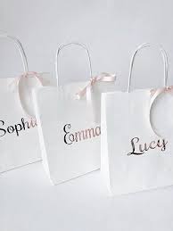 brown wedding plain paper gift bag for