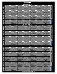 P90x Workout Calendar Printable P90x Classic Schedule