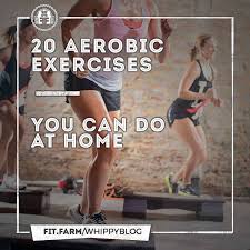 20 aerobic exercises you can do at home
