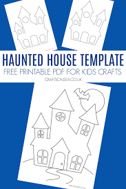 Haunted House Template Free Printable