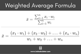 weighted average calculator with steps