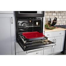 koce900hbs kitchenaid smart oven 30 combination oven with powered attachments and printshield finish black stainless