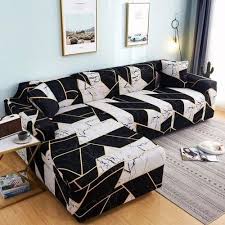 l shape elastic sofa covers set cotton