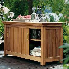 Outdoor Storage Cabinet Wood Furniture
